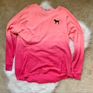 PINK Ombre Pink Crew Neck T-shirt/Sweatshirt